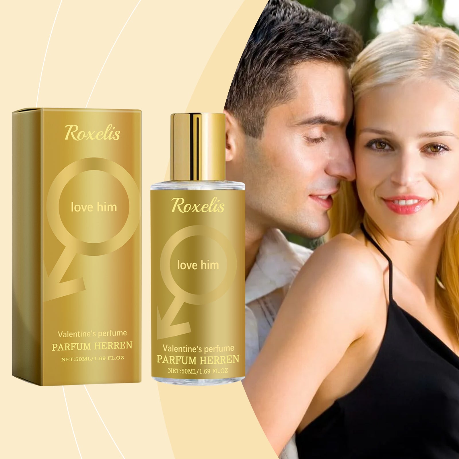 Roxelis Valentine's Day Men's Cologne – Fresh Charm Fragrance Gift for Him