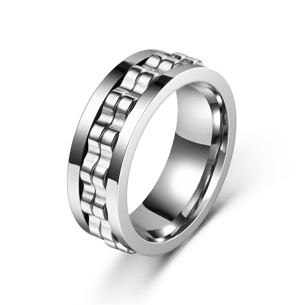 Stress-Relief Spinning Ring for Men – Anxiety & Fidget Ring Gift