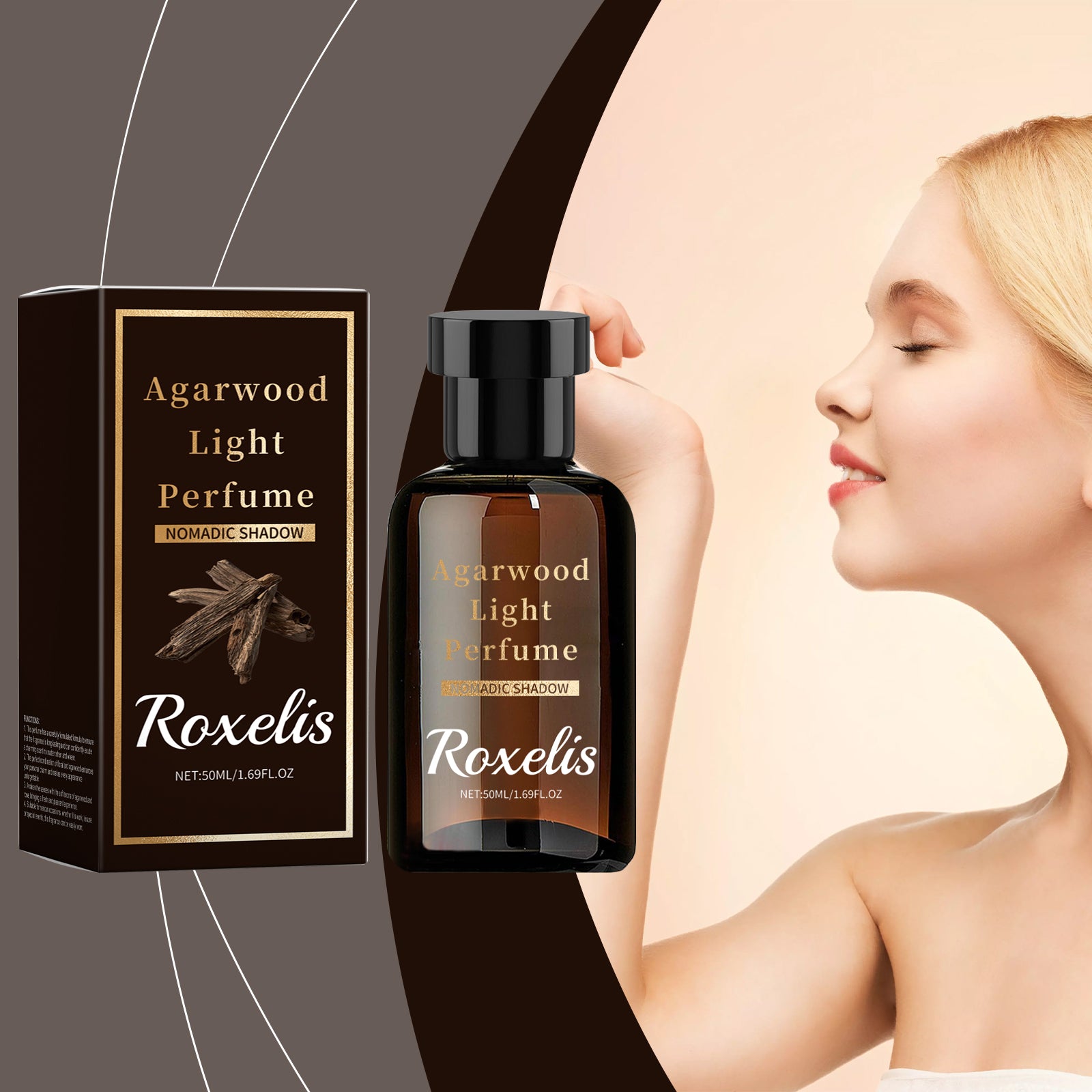 Roxelis Agarwood Eau De Toilette for Men – Exotic Wood Fragrance Gift