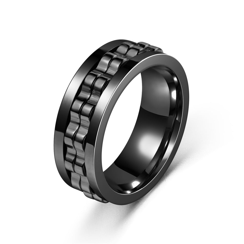 Stress-Relief Spinning Ring for Men – Anxiety & Fidget Ring Gift