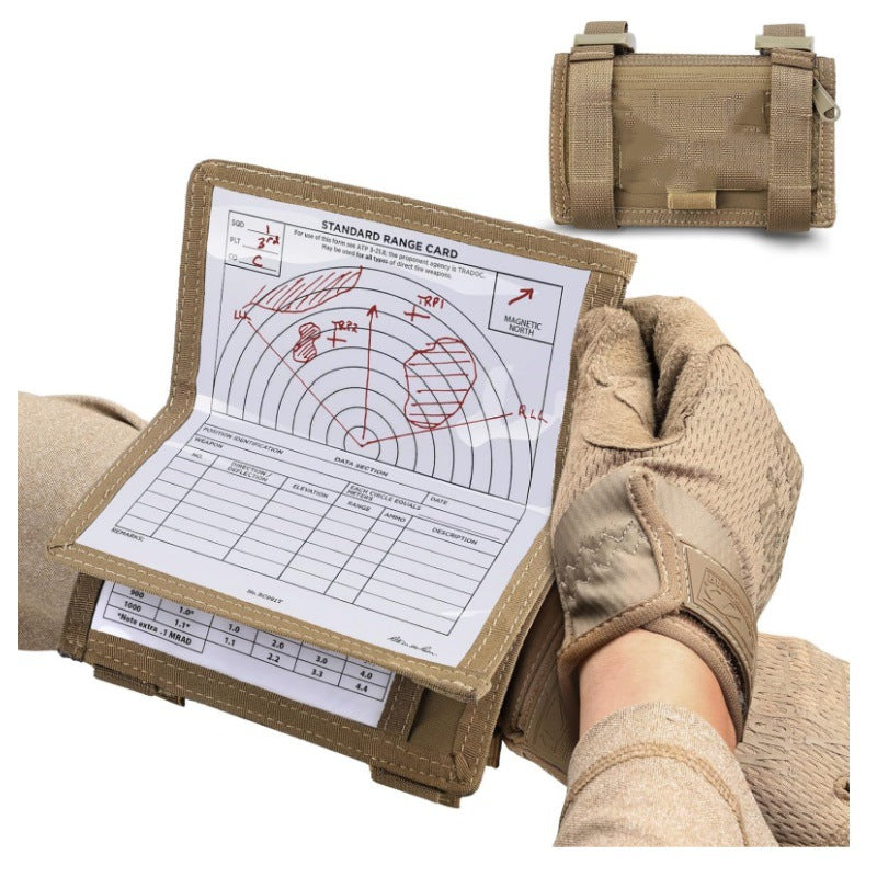 Tactical Arm Map Holder – Military Wrist Sleeve for Maps, Cards & Notes, Ideal for Range & Field Use