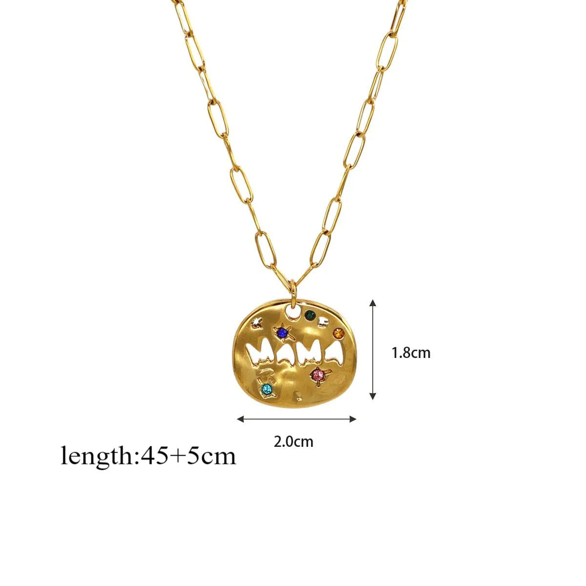 Irregular circular necklace