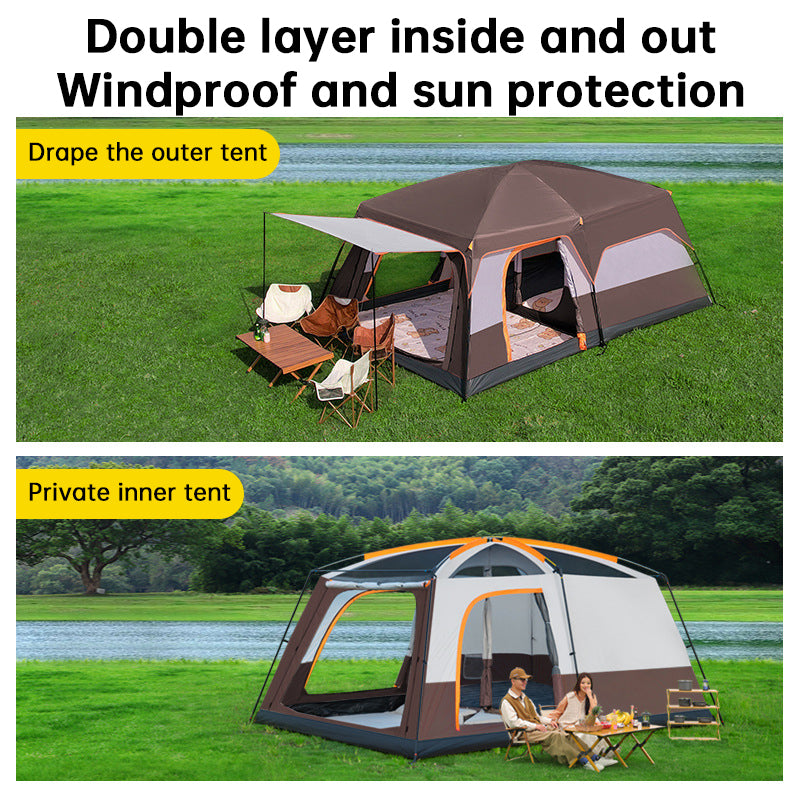 4-6 Person Family Camping Tent – Waterproof Outdoor Adventure Gift