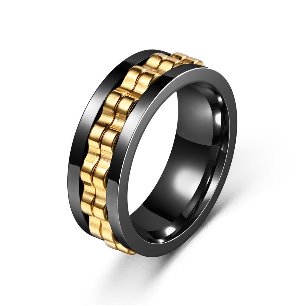 Stress-Relief Spinning Ring for Men – Anxiety & Fidget Ring Gift