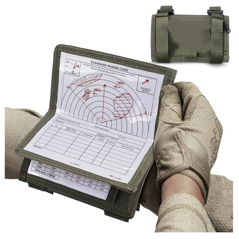 Tactical Arm Map Holder – Military Wrist Sleeve for Maps, Cards & Notes, Ideal for Range & Field Use