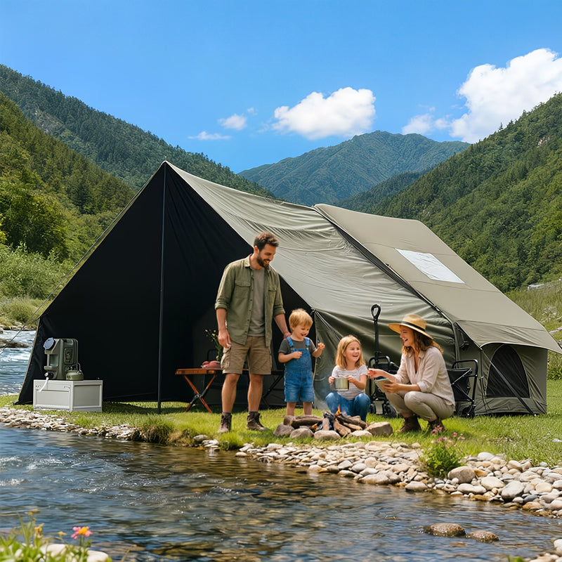 Large Inflatable Glamping Tent with Skylight – Luxury Outdoor Gift for Couples