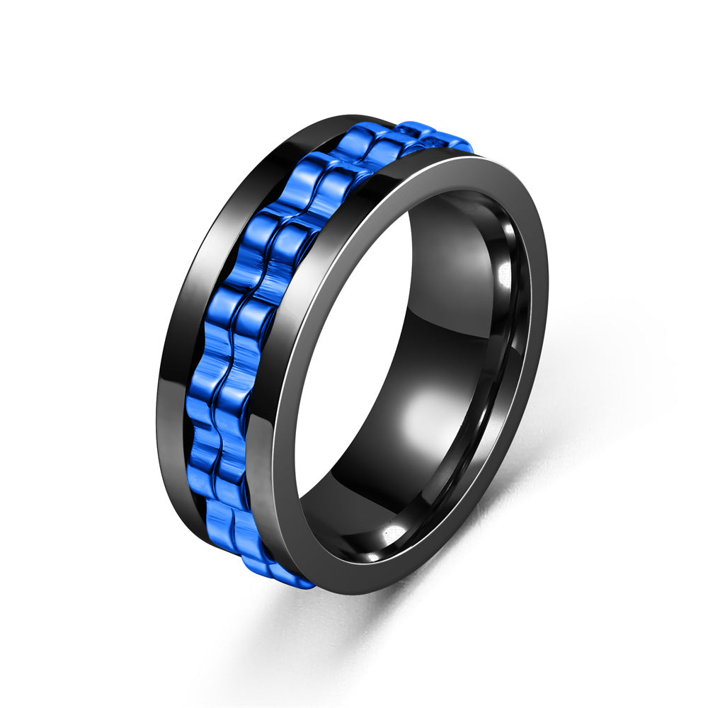 Stress-Relief Spinning Ring for Men – Anxiety & Fidget Ring Gift
