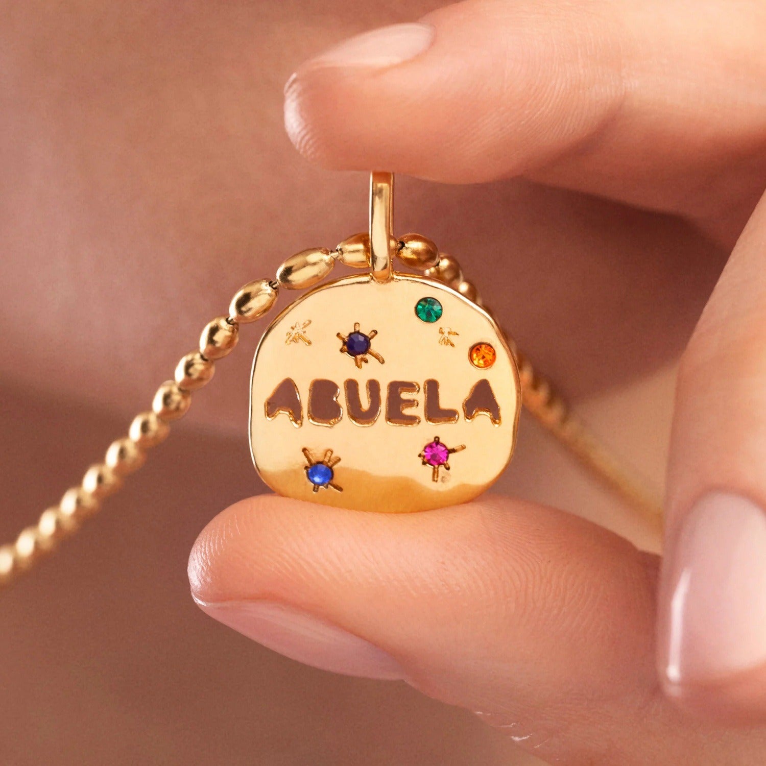 Irregular circular necklace