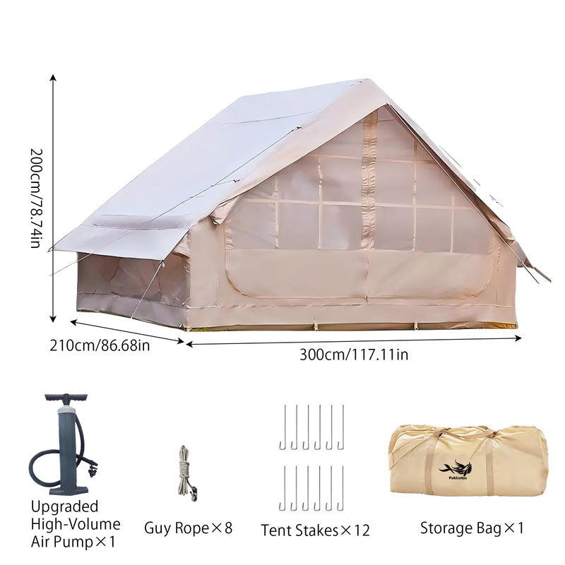 Large Inflatable Glamping Tent with Skylight – Luxury Outdoor Gift for Couples