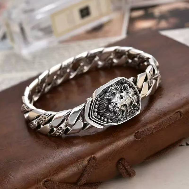 Lion minimalist style versatile high-end bracelet for men