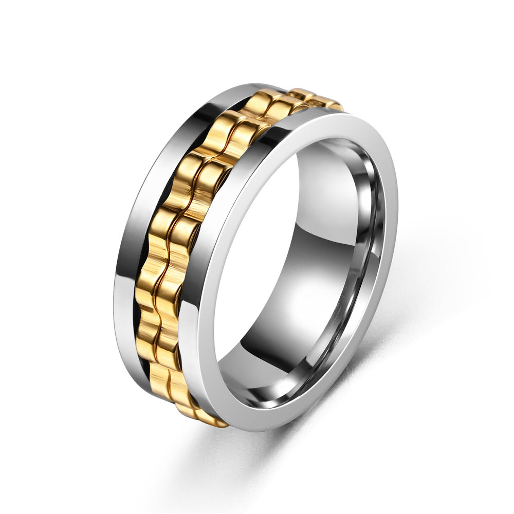 Stress-Relief Spinning Ring for Men – Anxiety & Fidget Ring Gift
