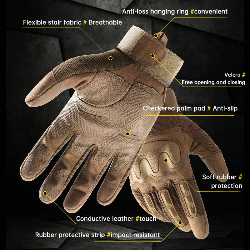 Men's Tactical Gloves – Outdoor Adventure Gift for Him