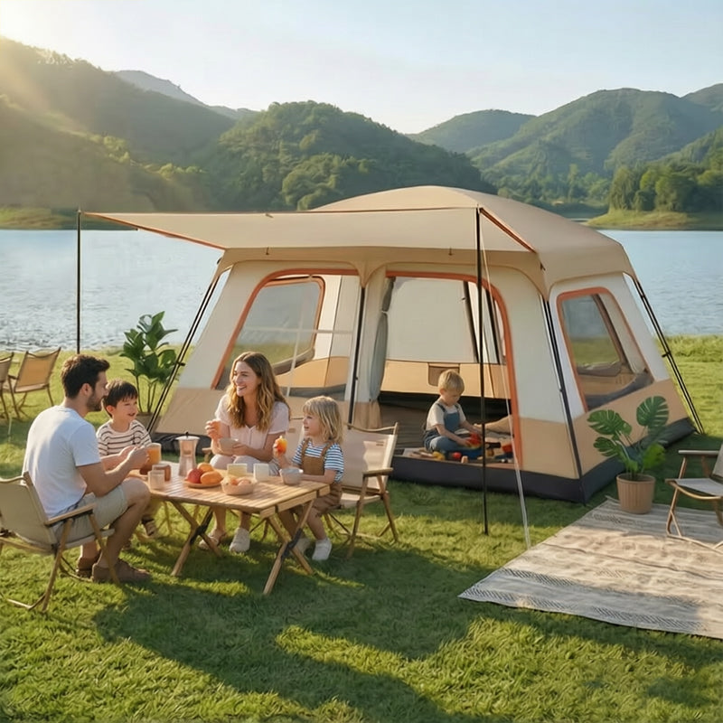 4-6 Person Family Camping Tent – Waterproof Outdoor Adventure Gift