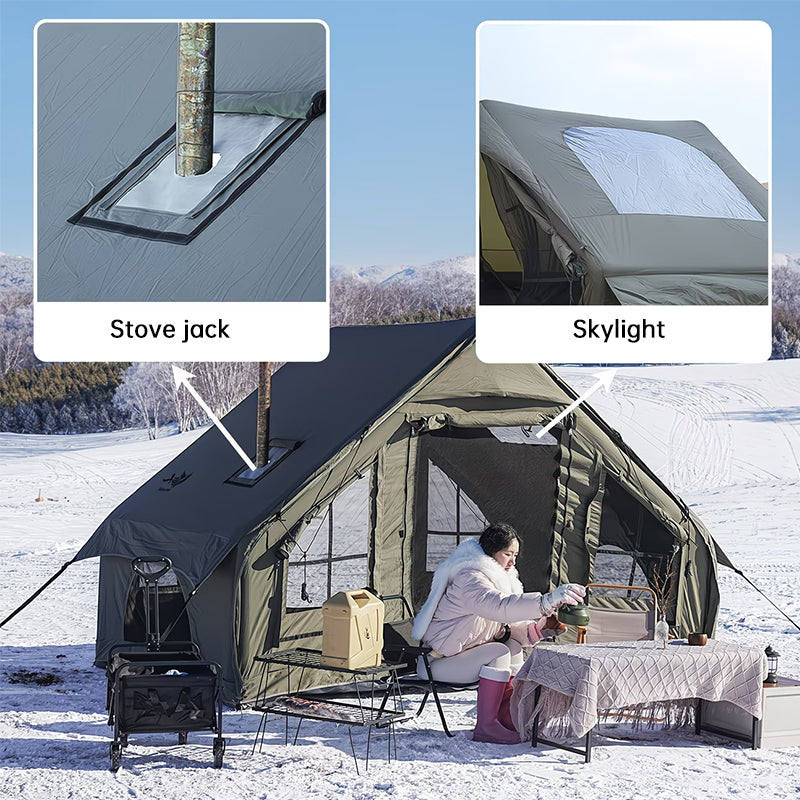 Large Inflatable Glamping Tent with Skylight – Luxury Outdoor Gift for Couples