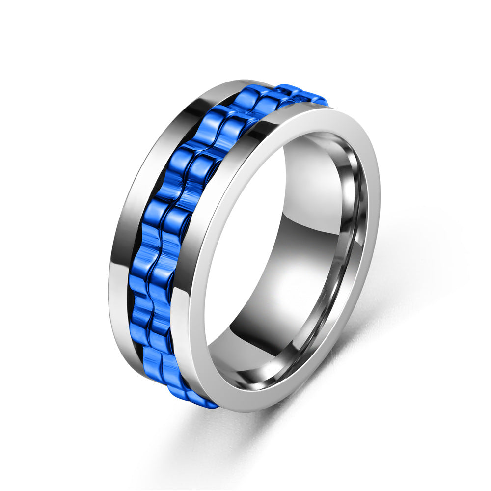 Stress-Relief Spinning Ring for Men – Anxiety & Fidget Ring Gift
