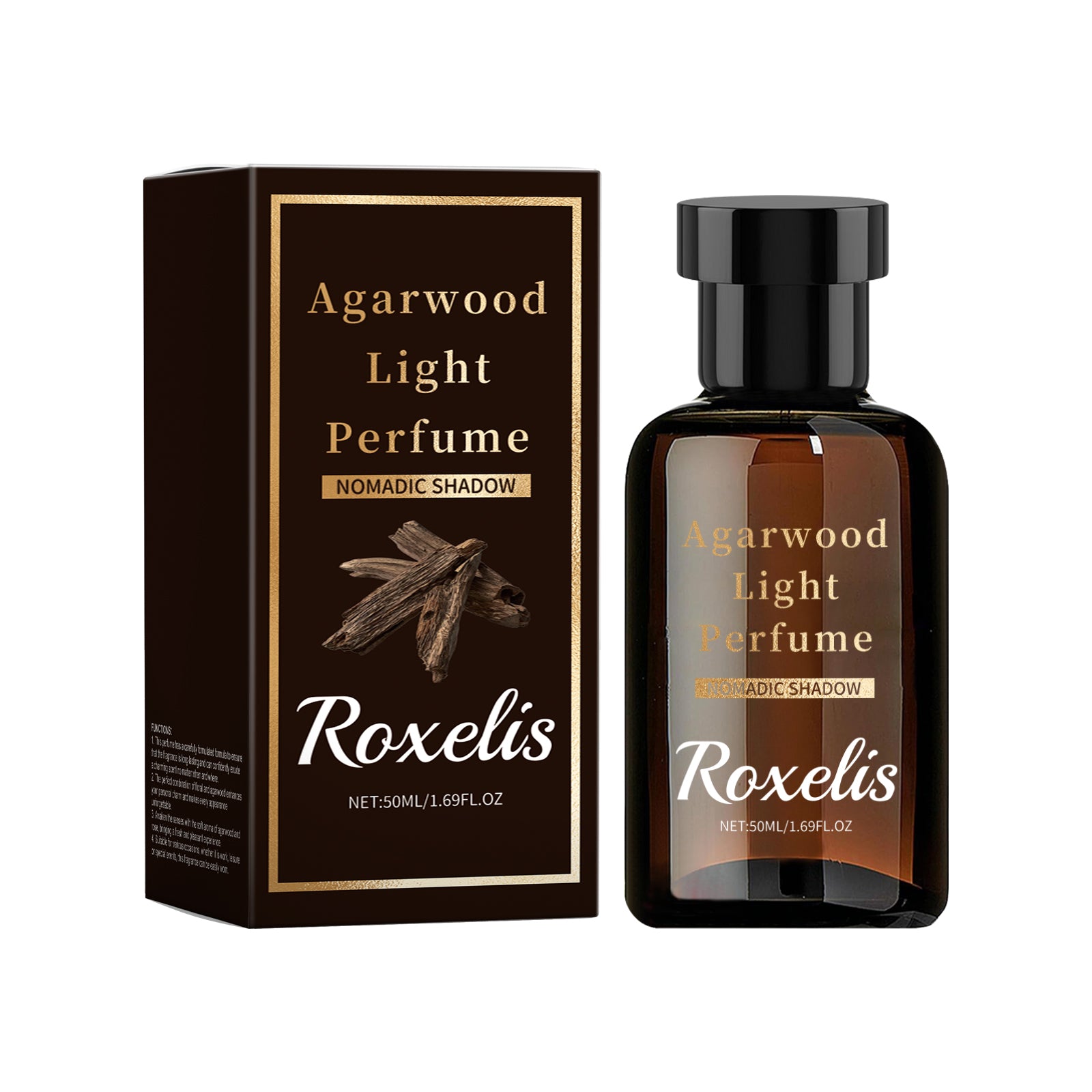Roxelis Agarwood Eau De Toilette for Men – Exotic Wood Fragrance Gift