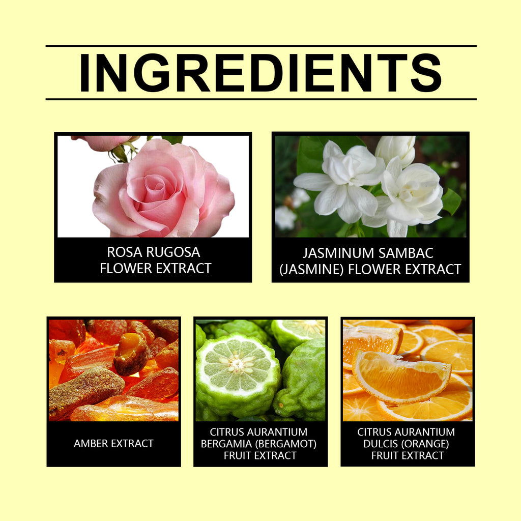 Roxelis Charm Flower Fragrance Fragrance Mist Lasting Fragrance Fresh Scent Exudes Charming Charm Amber Light Elegant Portable Fragrance Mist
