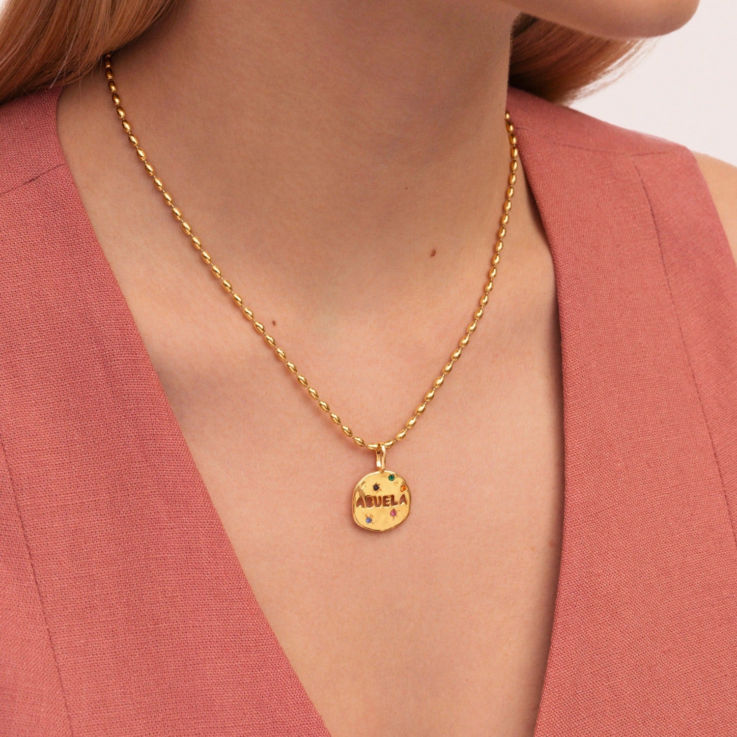 Irregular circular necklace