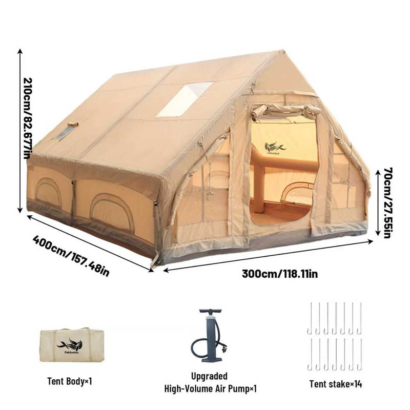 Large Inflatable Glamping Tent with Skylight – Luxury Outdoor Gift for Couples