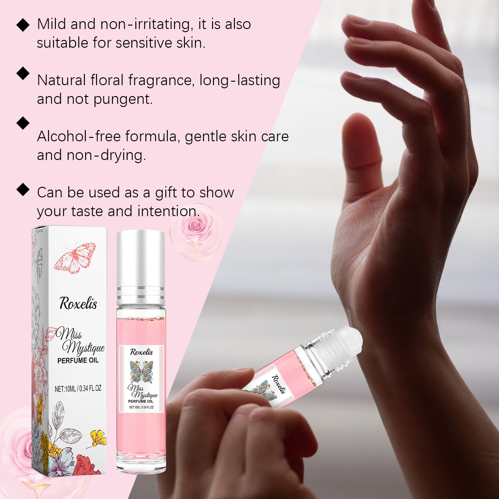 Roxelis Rolling Rose Perfume – Charming Pheromone Fragrance Gift