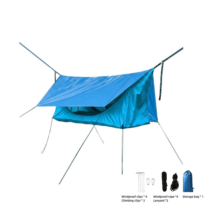 Zippered Bug Net Hammock – 200x80cm Adult Hanging Chair for Camping, Travel & Insect Protection