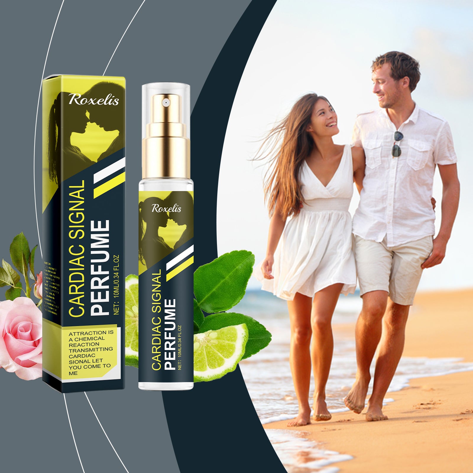 Roxelis Charm Flower Fragrance Fragrance Mist Lasting Fragrance Fresh Scent Exudes Charming Charm Amber Light Elegant Portable Fragrance Mist
