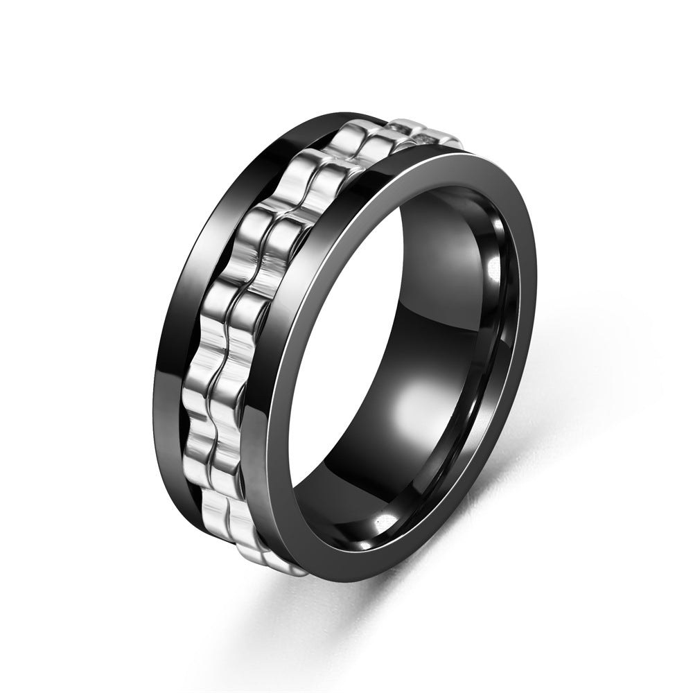 Stress-Relief Spinning Ring for Men – Anxiety & Fidget Ring Gift