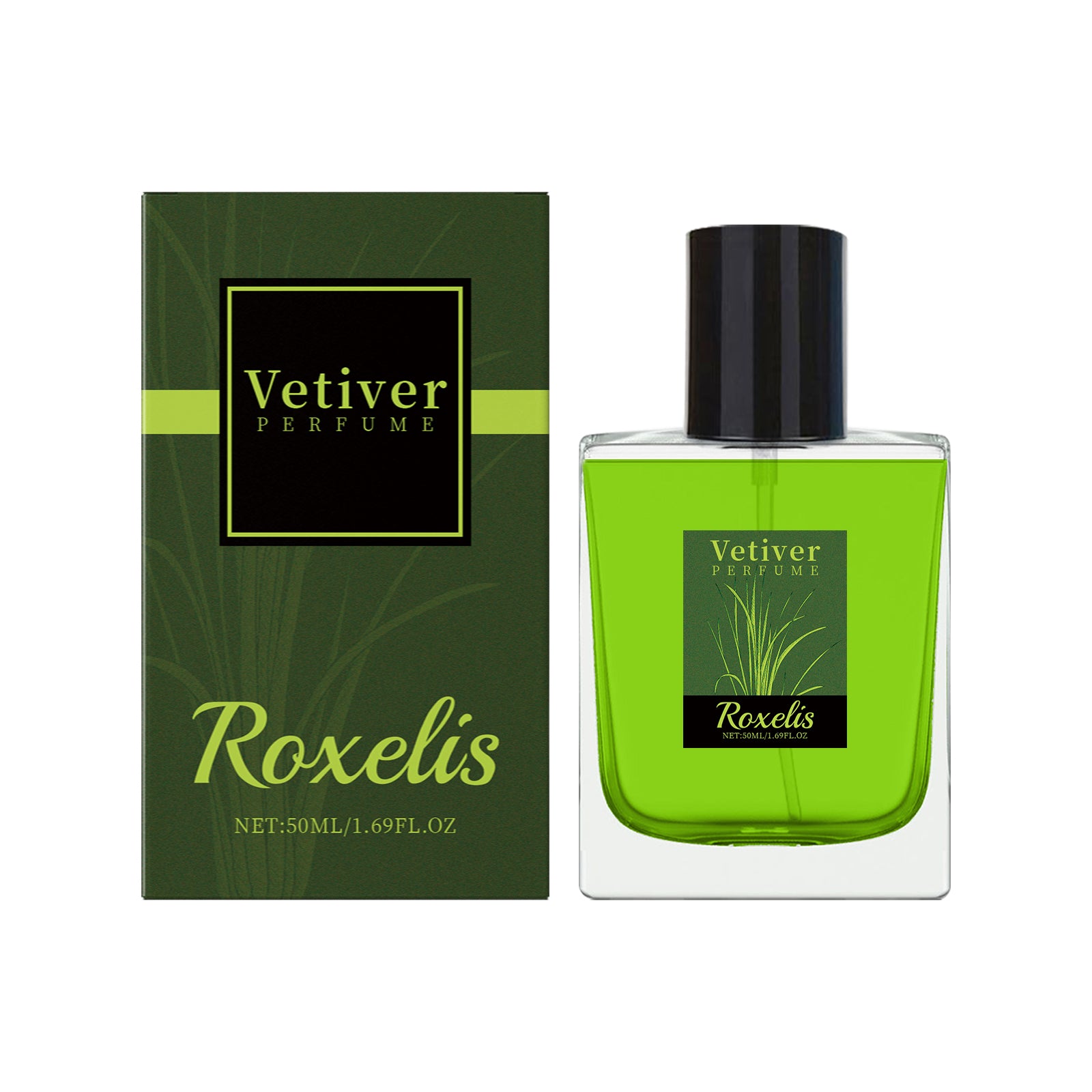 Roxelis Vetiver Fresh Perfume – Elegant Everyday Fragrance Gift