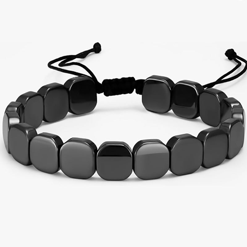 Black Onyx Beaded Bracelet for Men – Bold Style Gift for Him