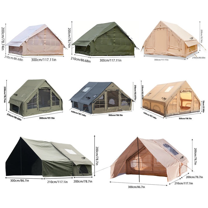 Large Inflatable Glamping Tent with Skylight – Luxury Outdoor Gift for Couples