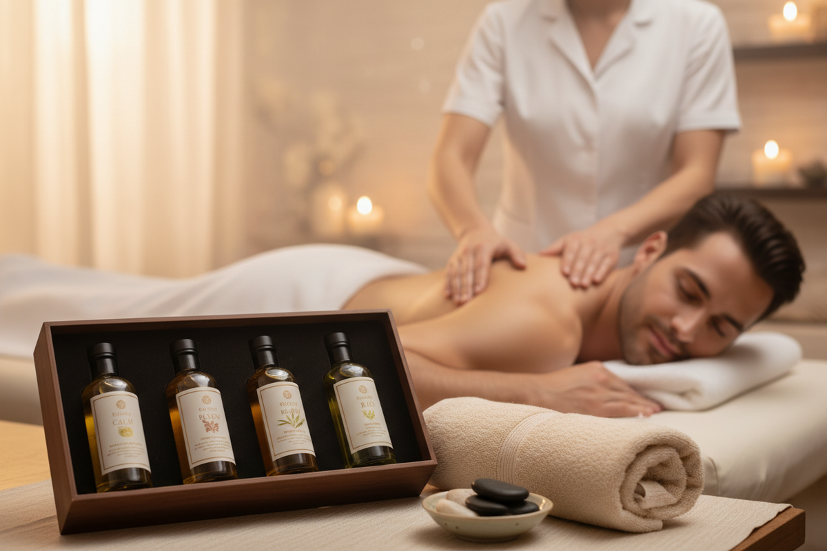 Massage Oils with a Man
